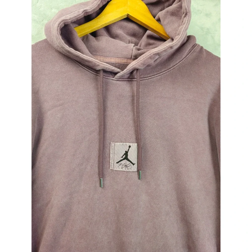 Jordan Hoodie Mens 3XL Faded Maroon Red Jumpman Logo Pullover Sweatshirt